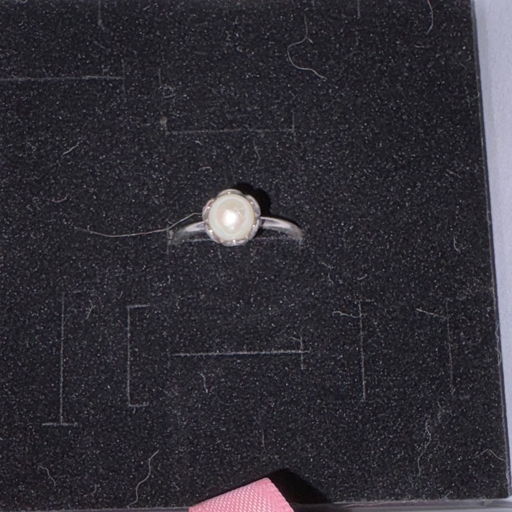 Pandora Silver Ring with White Pearl (retired)